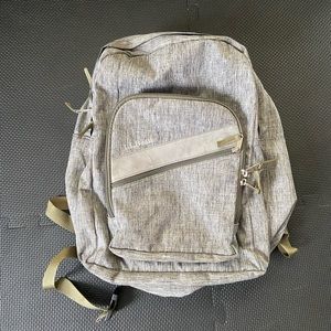 L.L. Bean deluxe book pack school backpack 32L in heathered grey